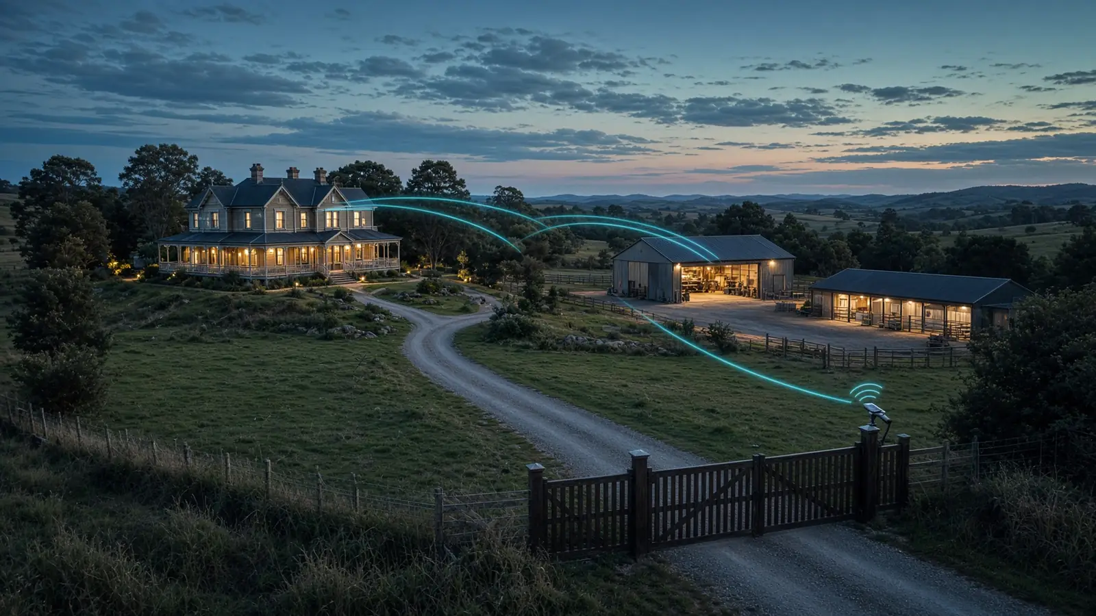 Acreage network scene.